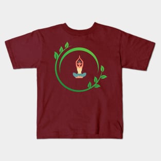 Yoga Girl Kids T-Shirt